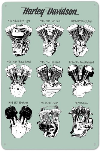 Insegna latta motore harley - insegna, di